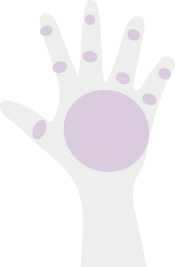 両手の甲指イラスト