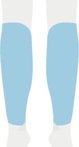 両ひざ下イラスト