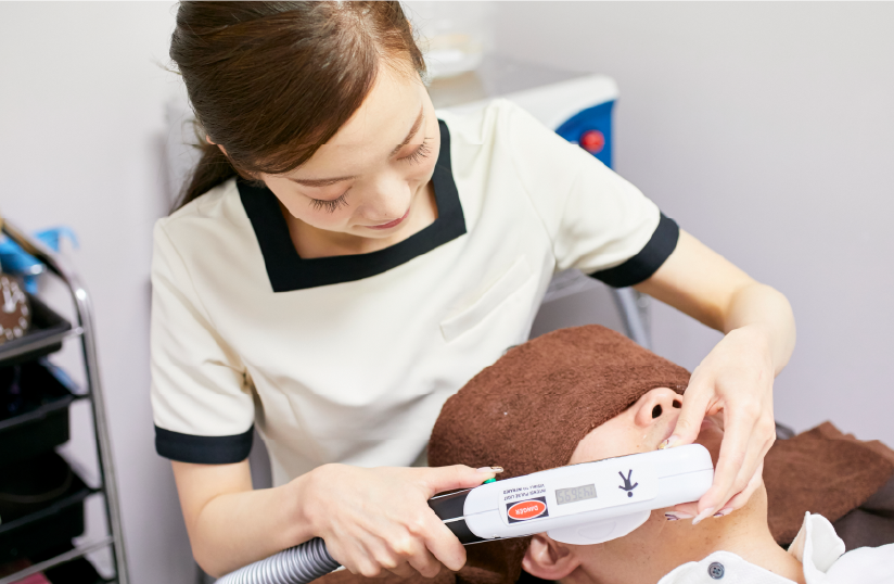 看護士資格を持つ経験豊富な技術スタッフが対応