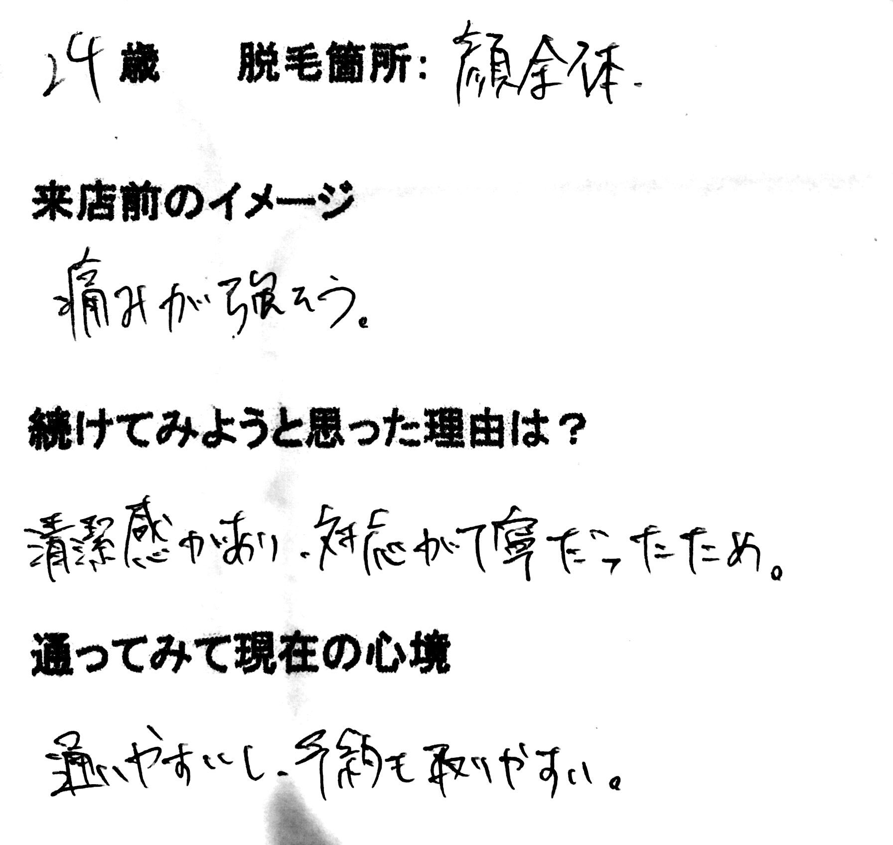 髭脱毛 24歳