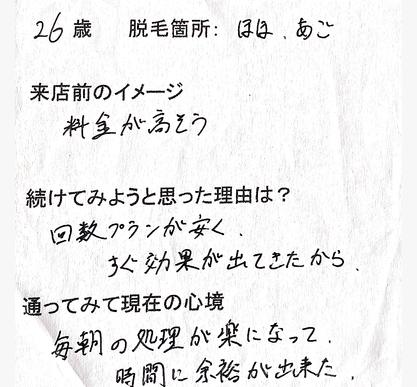 26歳 頬・顎